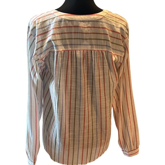 NWT LOFT Outlet Striped Pintuck Blouse | Size S - Picture 7 of 7